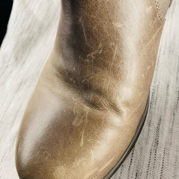 Merrell Evera Rush Aluminum Green Gray Heeled Ankle Chelsea Bootie‎ 9 Y2K - Picture 4 of 9